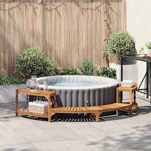 Obdaja vročo kad polkrožno Rjava 272 x 120 x 55,5 cm